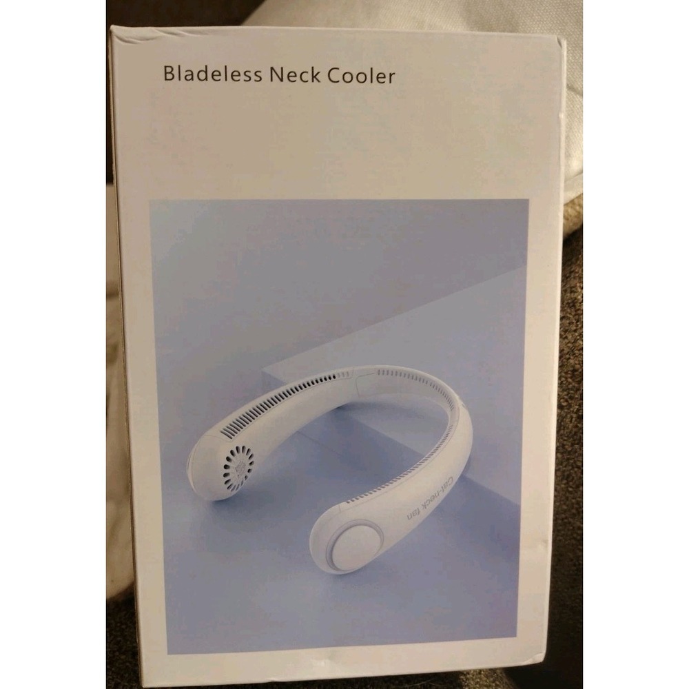 NEW Bladeless‎ Neck Cooler Personal Fan Open Box Never Used